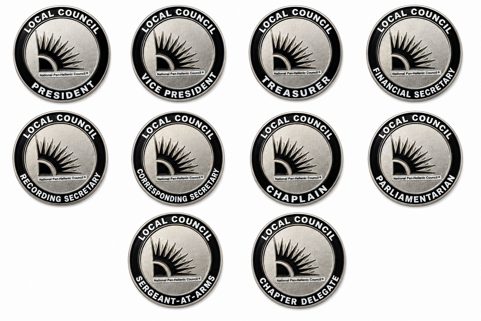 NPHC Local Council Officer Lapel Pin